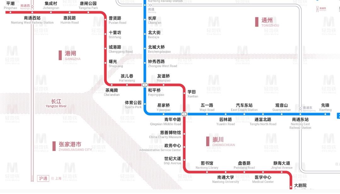 南通地铁最新规划图（南通地铁远期规划图）