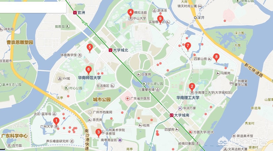 广州都有哪些大学？