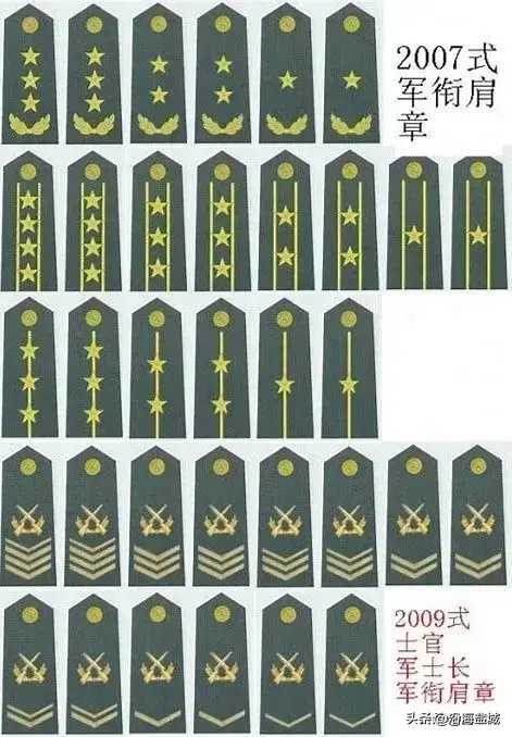 军队级别(军队的职称级别（军衔）从高到低依次分为：)