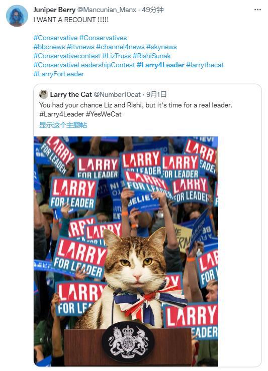 御猫larry(英国御猫Larry也竞选了首相？网友热烈支持，虽败犹荣)