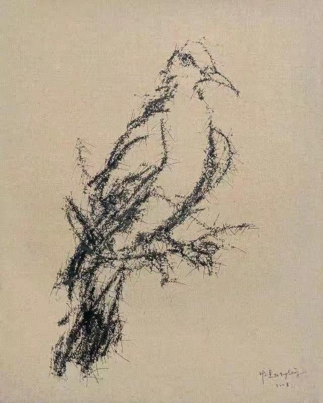 叶永青鸟(中国著名画家叶永青画一幅《鸟》，卖了94万，到底值不值这个价？)