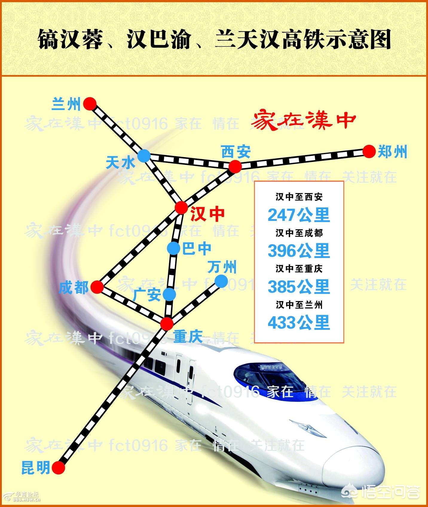 兰州到汉中的兰汉高铁会修吗？都经过哪些站点？