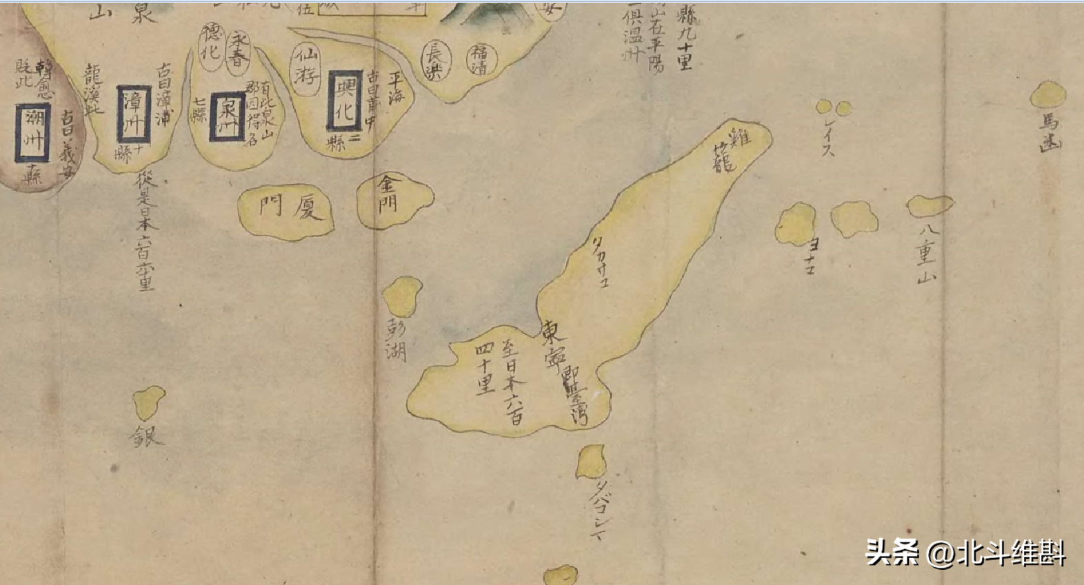 中国古地图(中国古地图中的台湾岛是什么样子的？清朝全图确实震惊了我)