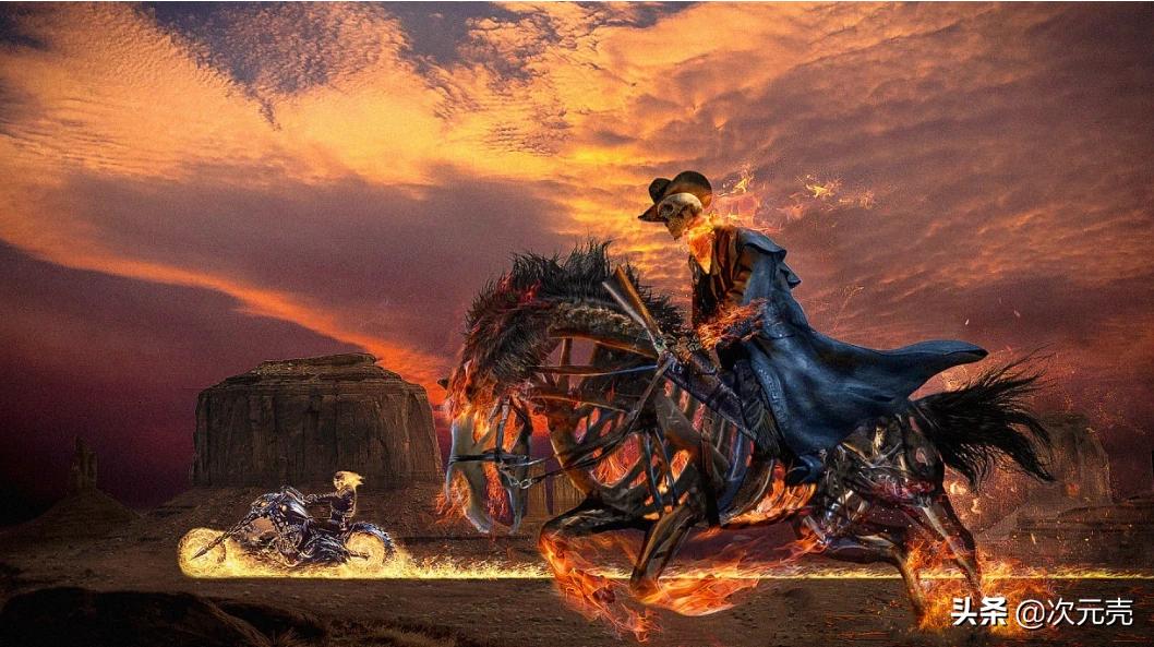 第一代骑马的恶灵骑士(漫威漫画《恶灵骑士》：历代恶灵骑士的坐骑都有什么？哪一代的坐骑最牛？)