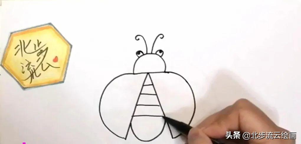 瓢虫简笔画(七星瓢虫简笔画，简单易学，小朋友们喜欢学画画)