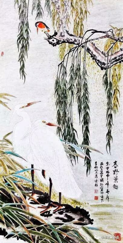 孟庆柱(美术评论家、篆刻家国健康：画家孟庆柱和他的工笔画)