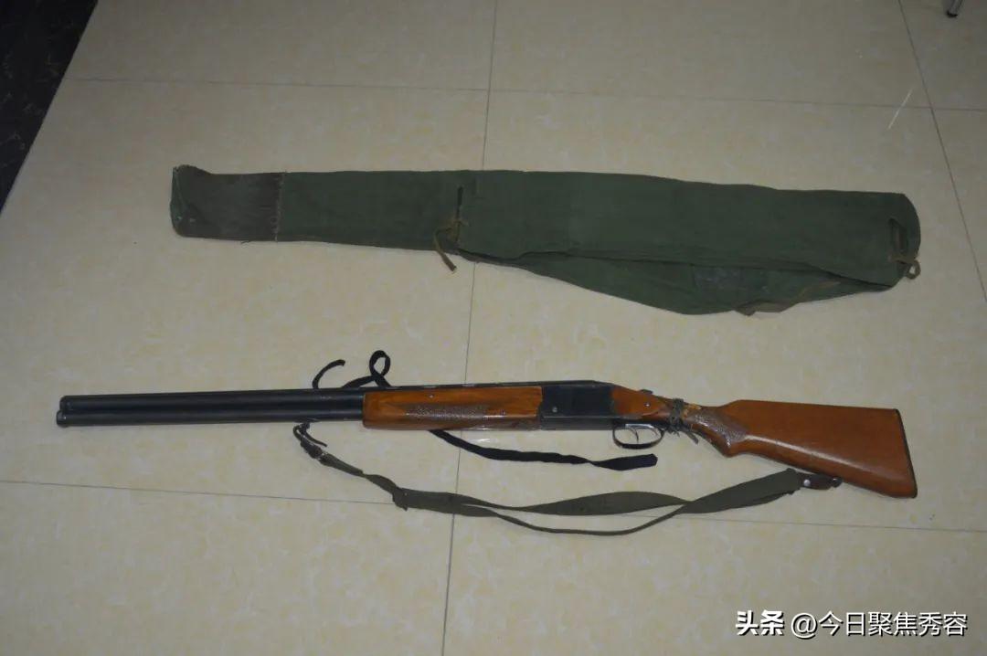 双管猎枪图片(忻州：一晨练群众捡到双管猎枪...)