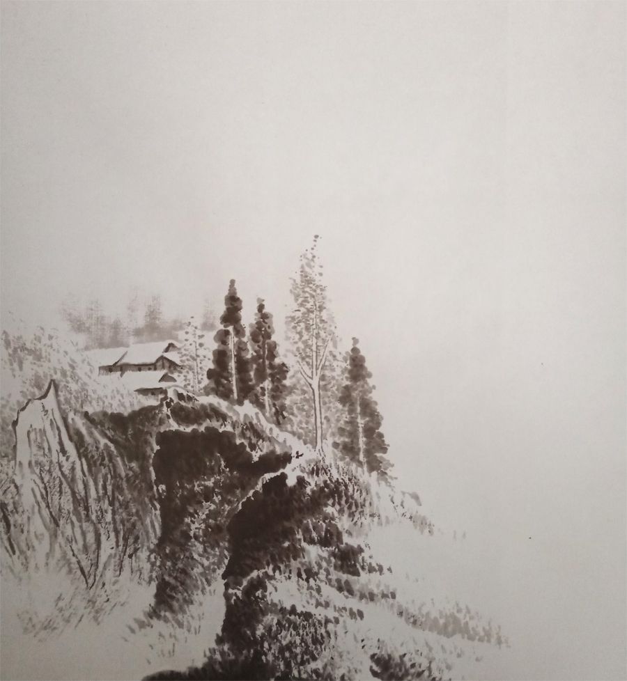 雪怎么画（终于找到雪景画法步骤了！）-第1张图片-索考网