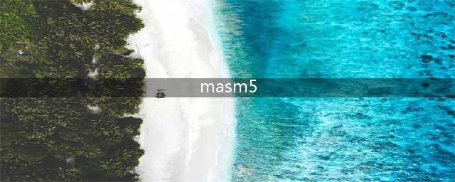 如何使用masm(masm5)